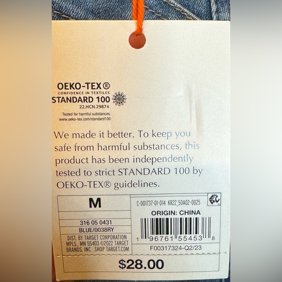 Knox Rose denim mini skirt with tie belt. New with tags. - Picture 4 of 4